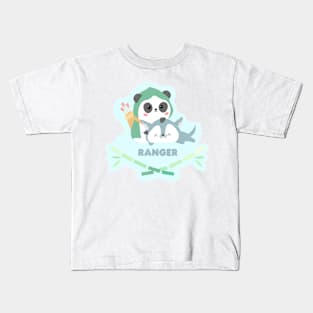 Ranger Kawaii Panda Kids T-Shirt